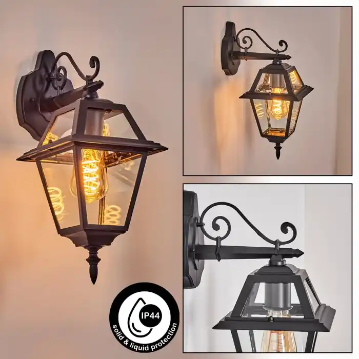 Fornelos Buitenlicht, Wandlamp voor buiten, Wandlamp Zwart, 1-licht Rechtstreeks Van De Fabrikant