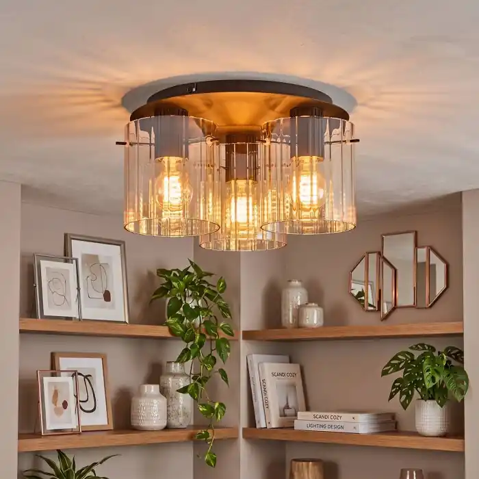 Nu Kopen Vireda Plafondlamp Zwart, 3-lichts