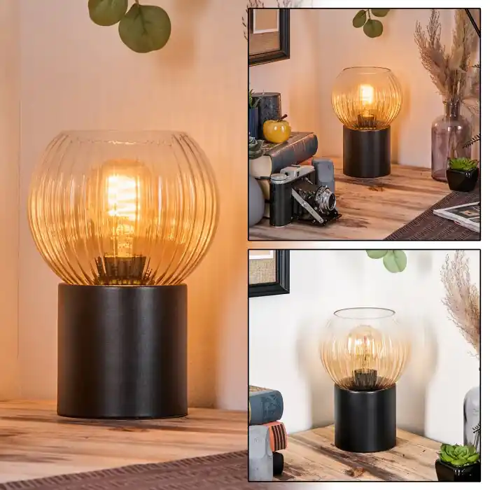 Speciale Aanbieding Koyoto Kogellampje, Bureaulamp, Tafellamp Amber, Duidelijk, 1-licht