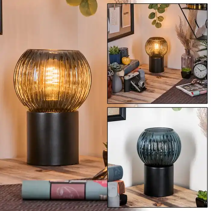 Koyoto Kogellampje, Bureaulamp, Tafellamp Blauw, 1-licht Hoge Kwaliteit