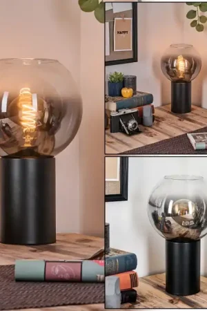 Actieprijs Koyoto Kogellampje, Bureaulamp, Tafellamp Duidelijk, Rookkleurig, 1-licht