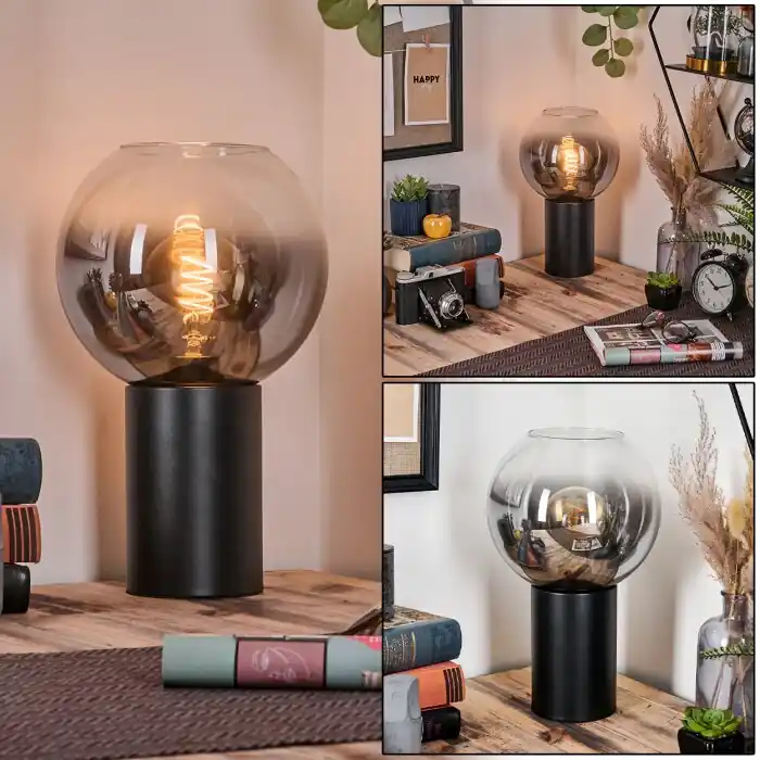 Actieprijs Koyoto Kogellampje, Bureaulamp, Tafellamp Duidelijk, Rookkleurig, 1-licht