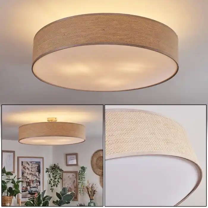 Snelle Levering Foggia Plafondlamp Nikkel mat, 3-lichts