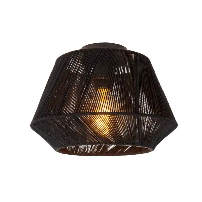Lucide JESSICA Plafondlamp Zwart, 1-licht Nieuw