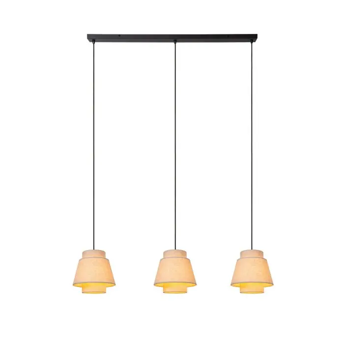 Speciale Aanbieding Lucide TRIBUTE Hanglamp Zwart, 3-lichts