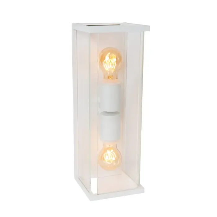 Koop Online Lucide CLAIRE Wandlamp voor buiten Wit, 2-lichts