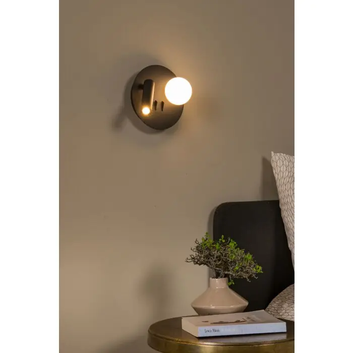 Shop Nu Lucide MATIZ Wandlamp LED Zwart, 1-licht