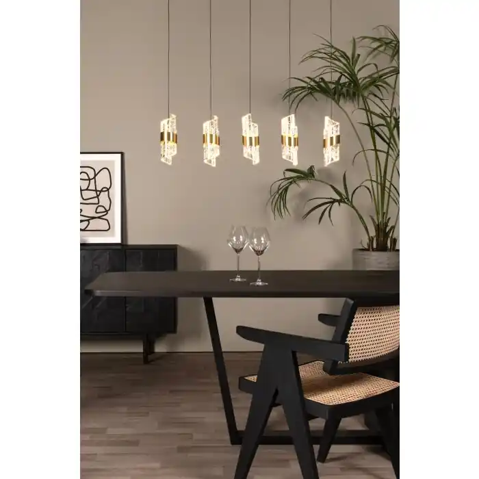 Lucide KLIGANDE Hanglamp LED Goud, 5-lichts Gecertificeerd