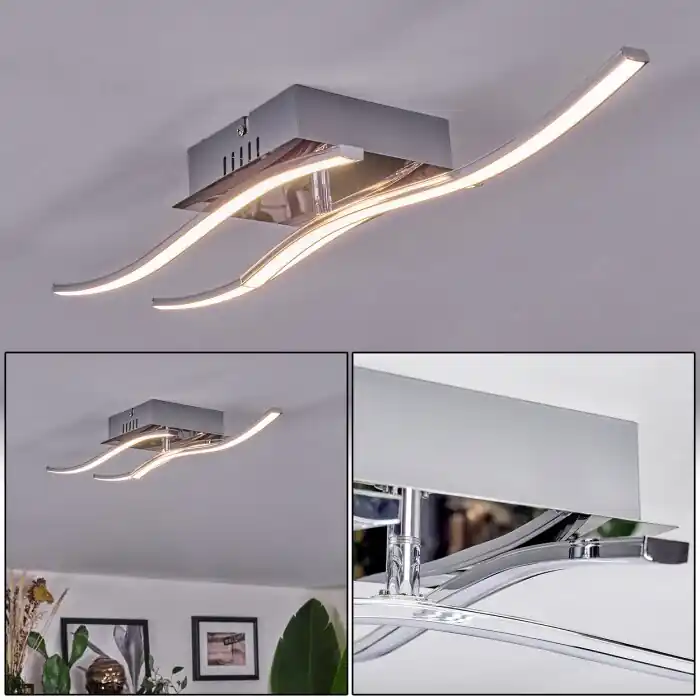 Biskopstorp Plafondlamp LED Chroom, 3-lichts Uitverkoop