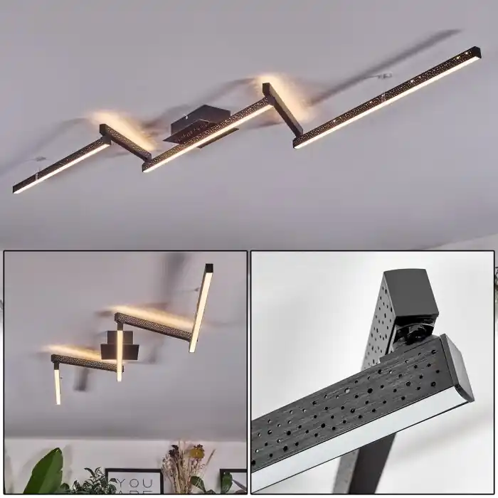 Korting Nilar Plafondlamp LED Zwart, 1-licht