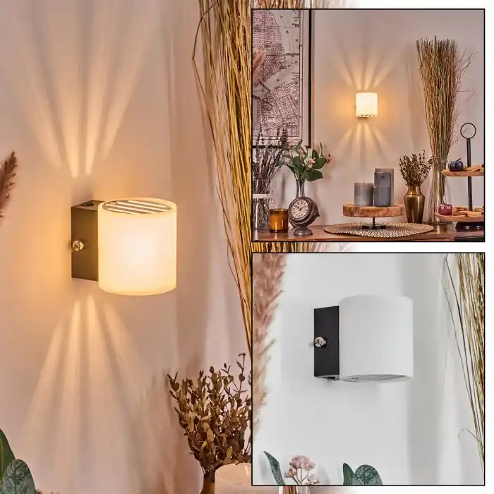 Superprijs Bamako Licht omhoog & omlaag, Wandlamp LED Zwart, 1-licht