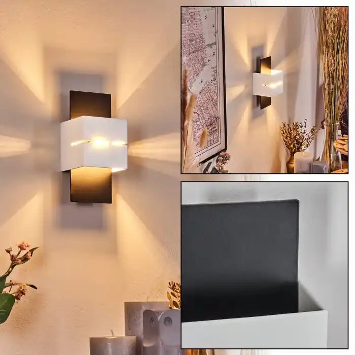Op = Op Tora Licht omhoog & omlaag, Wandlamp LED Zwart, 1-licht