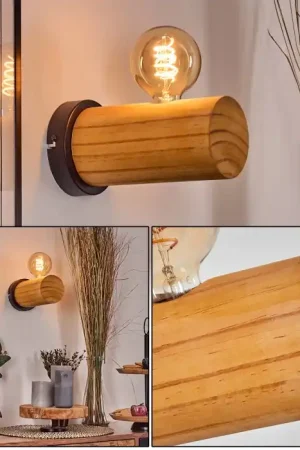 Argea Wandlamp, Muurspot Natuurlijke kleuren, Zwart, 1-licht Laatste Kans
