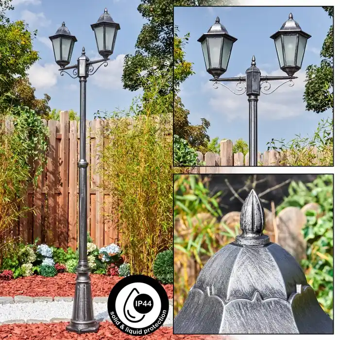 Lignac Kandelaar, Pad licht Zwart, Zilver, 2-lichts Gratis Retour