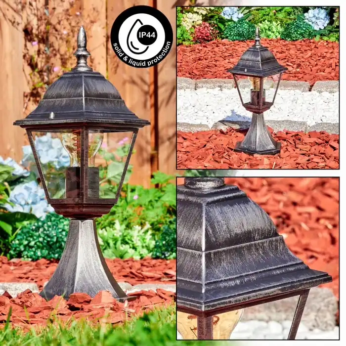 Favoriet Naofe Plint licht, Pad licht Zwart, Zilver, 1-licht