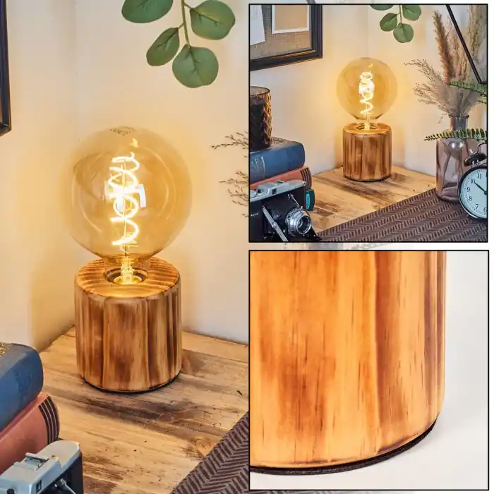 Argea Bureaulamp, Tafellamp Natuurlijke kleuren, Zwart, 1-licht Laatste Versie