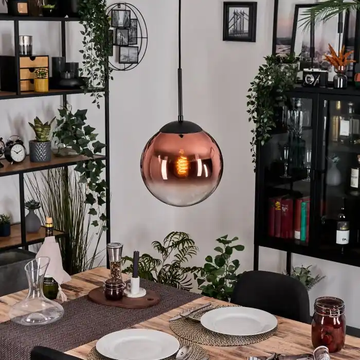 Aanbieding Gastor Hanglamp, Kogellampje, Hanglamp Duidelijk, Koperkleurig, 1-licht