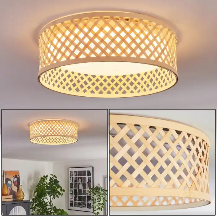 Barroco Plafondlamp LED Natuurlijke kleuren, Wit, 1-licht Koopje