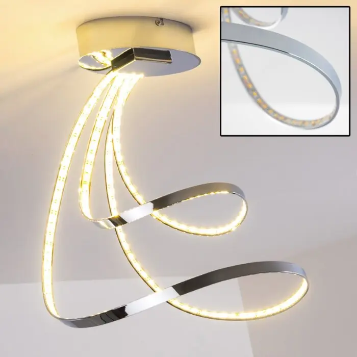 Sepino Plafondlamp LED Chroom, 1-licht Bestel Nu