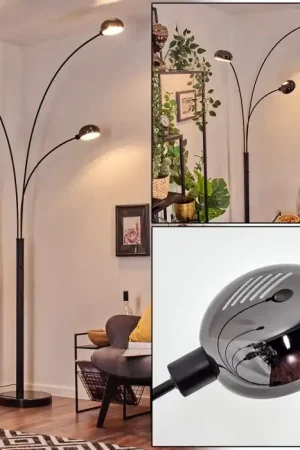 Actieprijs Nikkala Staande lamp Marmer, Zwart, 3-lichts