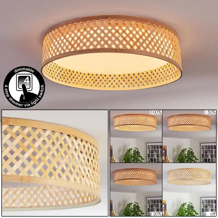 Bestseller Barroco Plafondlamp LED Natuurlijke kleuren, Wit, 1-licht