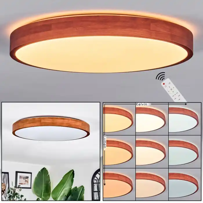 Sofo Plafondlamp LED Natuurlijke kleuren, 1-licht, Afstandsbediening Betrouwbaar