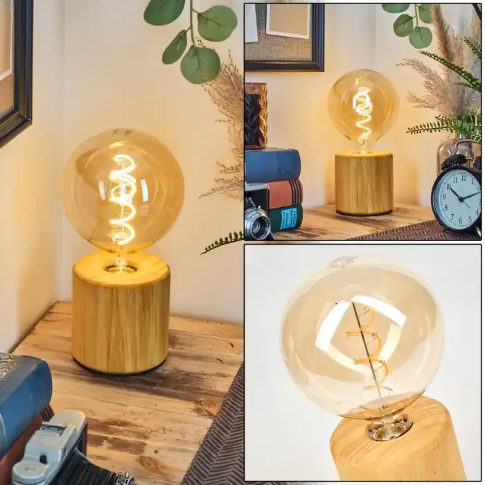 Argea Bureaulamp, Tafellamp Natuurlijke kleuren, Zwart, 1-licht Beperkte Voorraad