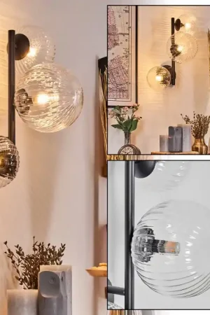 Weekendaanbieding Chehalis Kogellampje, Wandlamp 36.5 cm Duidelijk, 3-lichts
