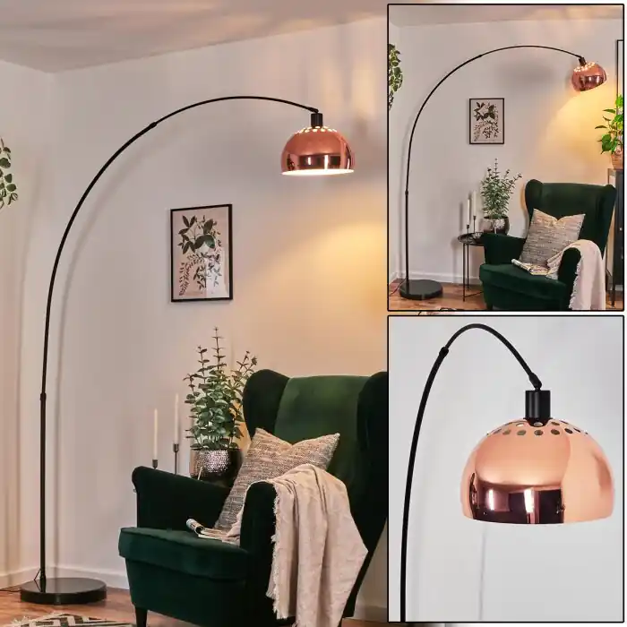 Baloca Staande lamp, Booglampen Zwart, 1-licht Beste Prijs