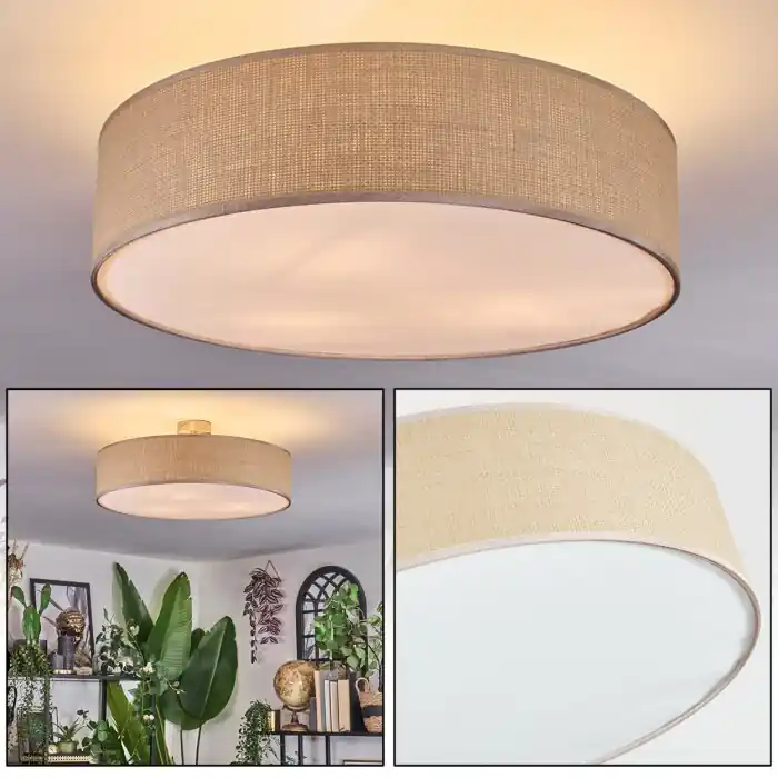 Foggia Plafondlamp Nikkel mat, 3-lichts Beste Prijs