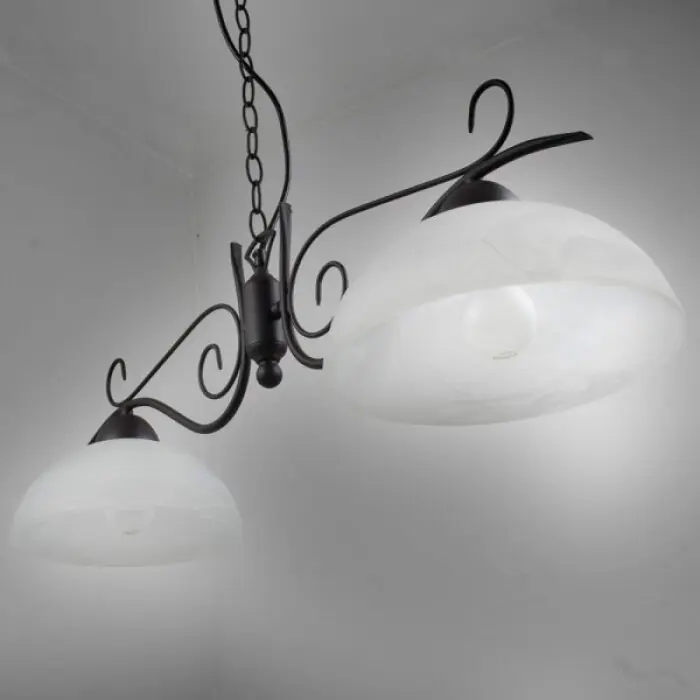 Gecertificeerd Reality COUNTRY Hanglamp Roest, 2-lichts