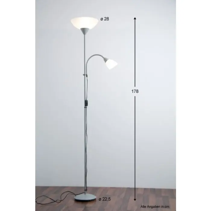 Reality ERZWO Uplighter Wit, 2-lichts Aanbieding