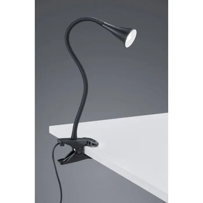 Premium Reality VIPER Klemlamp LED Zwart, 1-licht