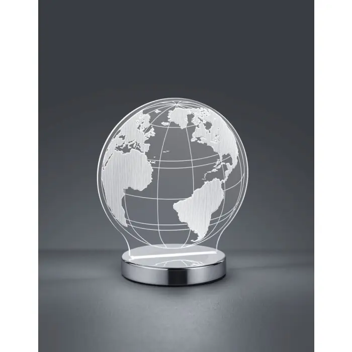 Reality GLOBE Tafellamp LED Chroom, 1-licht Laatste Versie