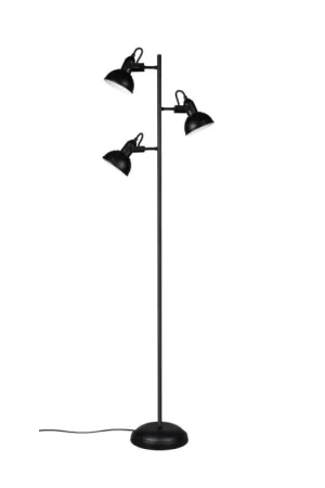 Weekendaanbieding Reality GINA Vloerlicht, Staande lamp Zwart, 3-lichts