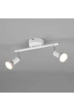 Aanbieding Reality Paris Plafondlamp Wit, 2-lichts