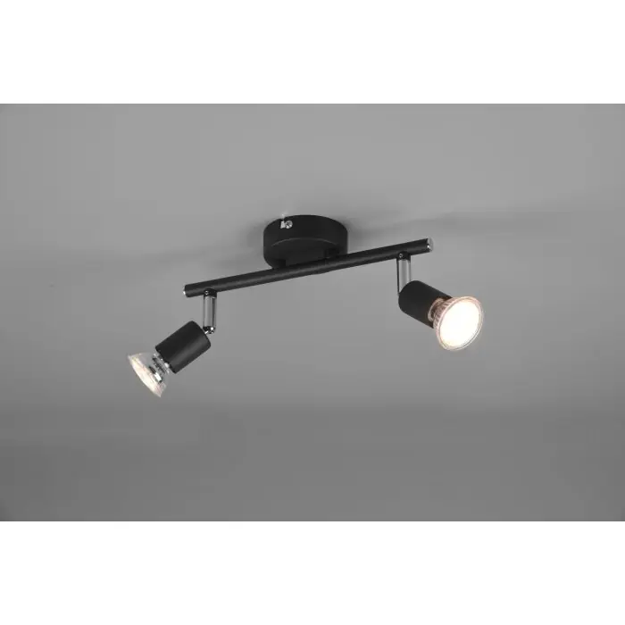 Koop Online Reality Paris Plafondlamp Zwart, 2-lichts