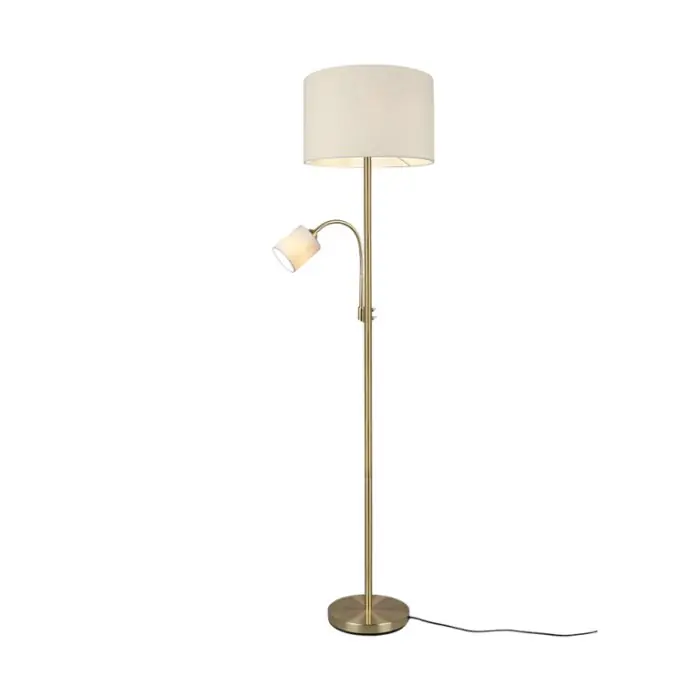 Betaalbaar Vezza Staande lamp Messing, 2-lichts