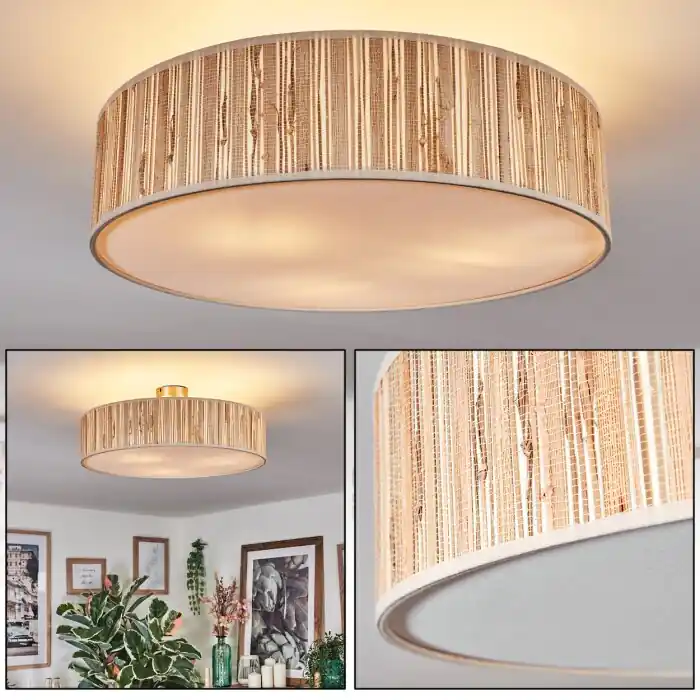 Betaalbaar Foggia Plafondlamp Nikkel mat, 3-lichts