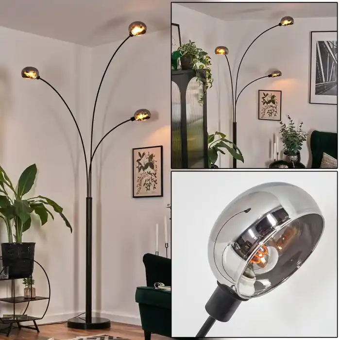 Finale Uitverkoop Nikkala Staande lamp Zwart, 3-lichts