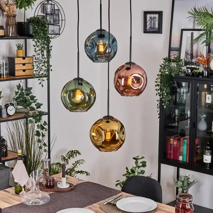Premium Ripoll Hanglamp, Kogellampje, Hanglamp, Cluster hanglamp, 4-lichts