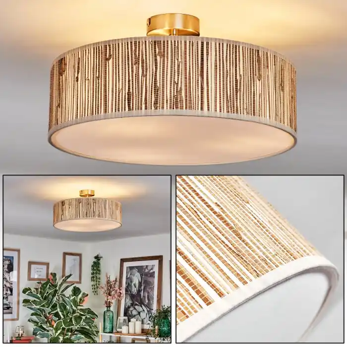 Koop Vandaag Foggia Plafondlamp Nikkel mat, 3-lichts