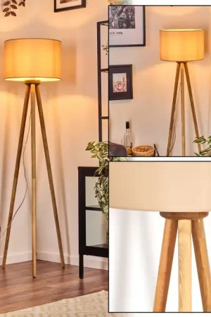 Aanbieding Soungou Staande lamp Natuurlijke kleuren, Wit, 1-licht