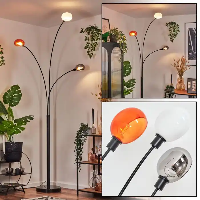 Nikkala Staande lamp Zwart, 3-lichts Dagaanbieding