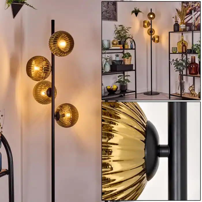 Koyoto Staande lamp 31 cm Goud, 4-lichts Laatste Versie