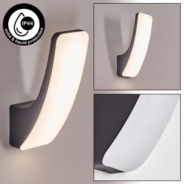 Gilan Wandlamp voor buiten, Wandlamp LED Zwart, 1-licht Alleen Vandaag
