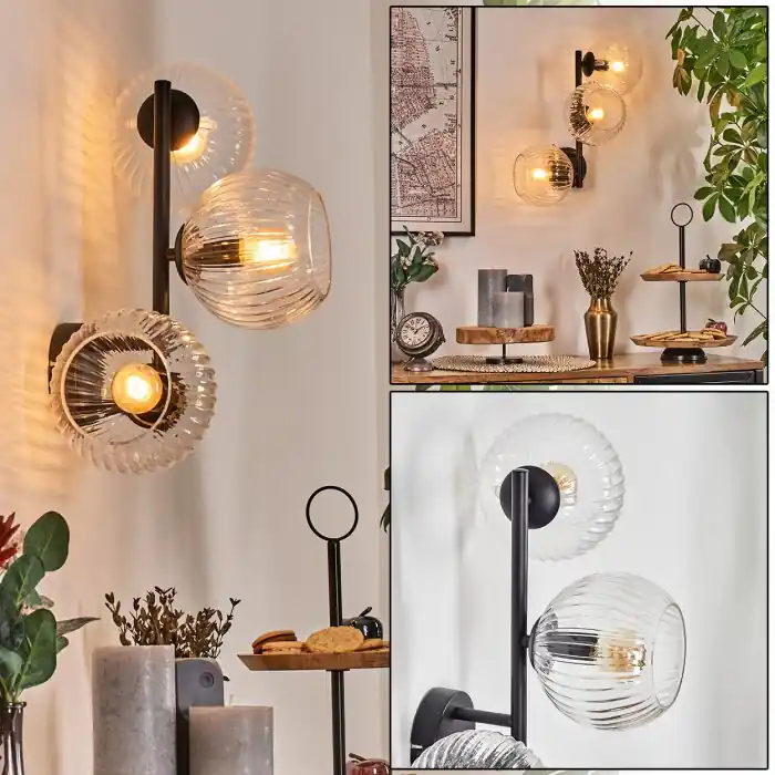 Gereduceerde Prijs Koyoto Kogellampje, Wandlamp Duidelijk, 3-lichts