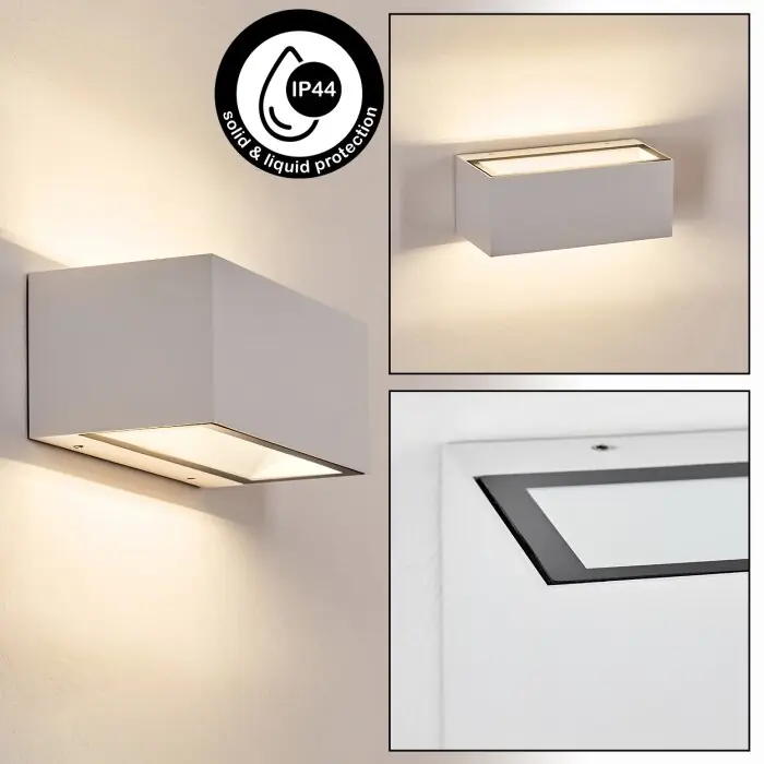 Lanor Wandlamp voor buiten, Licht omhoog & omlaag, Wandlamp LED Wit, 1-licht Must-Have