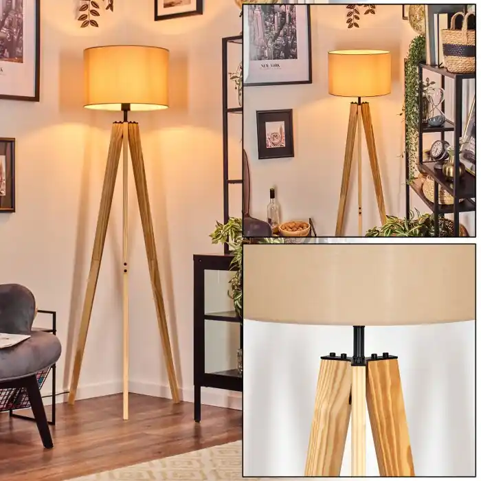 Soungou Staande lamp Natuurlijke kleuren, Zwart, 1-licht Hoge Kwaliteit