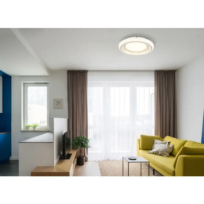 Globo Sharper Plafondlamp LED Wit, 1-licht Beste Prijs